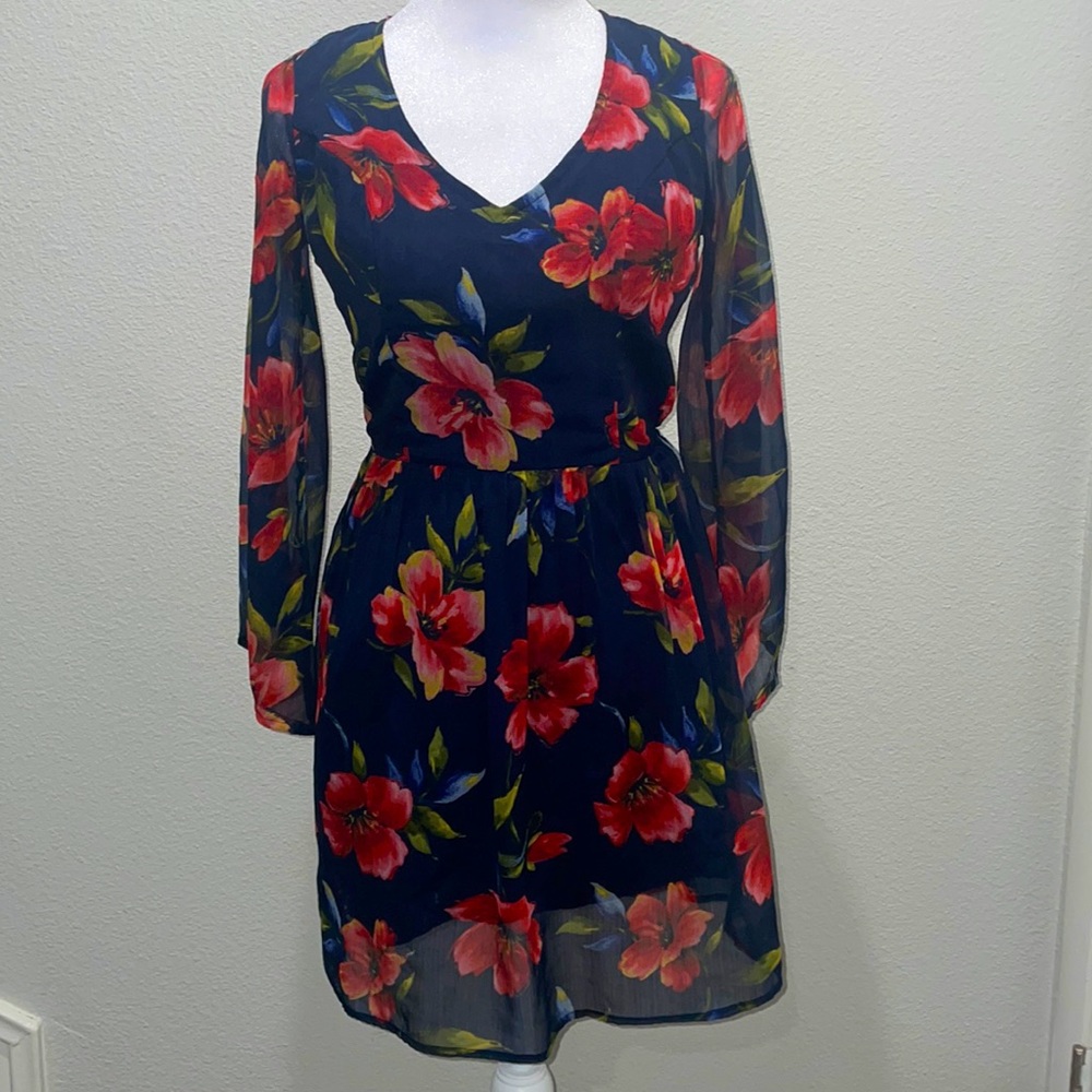 Hollister backless floral dress size XS